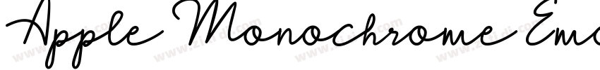 Apple Monochrome Emo字体转换